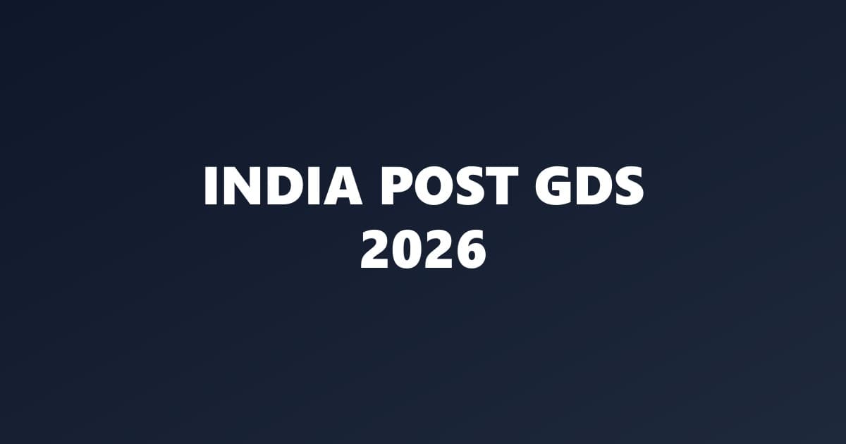 India Post GDS Recruitment 2026 – Notification, Vacancy, Eligibility, Age Limit & Apply Online