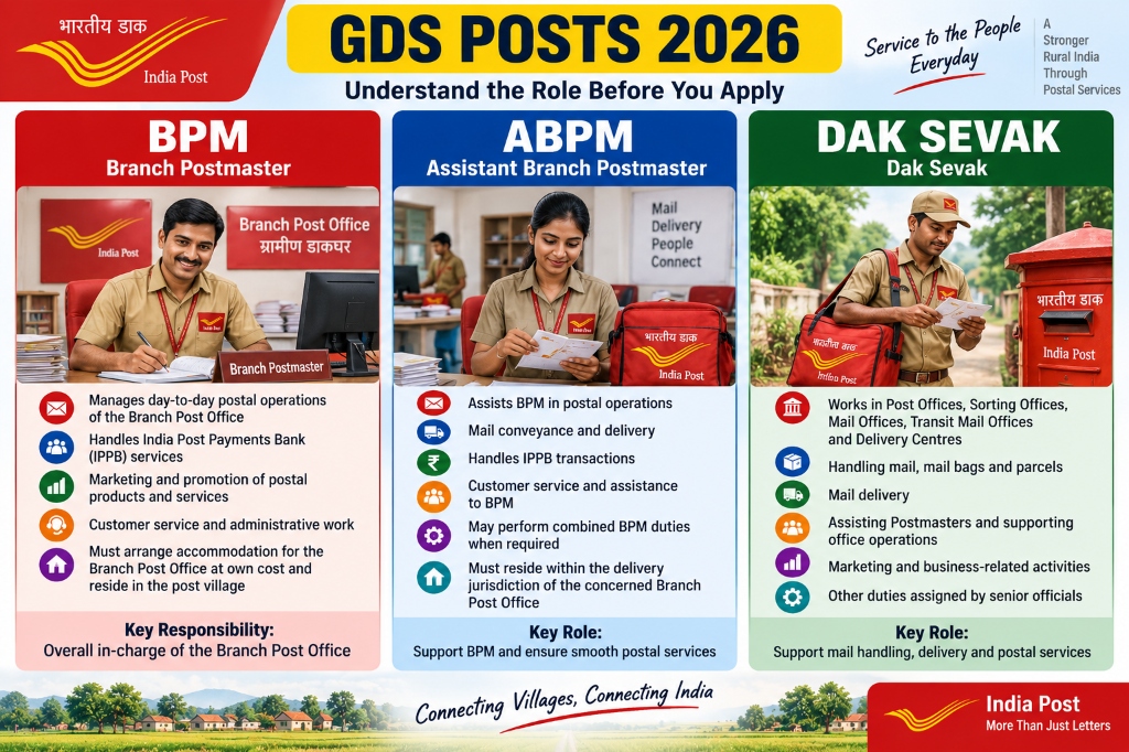 GDS Posts 2026: BPM, ABPM, Dak Sevak