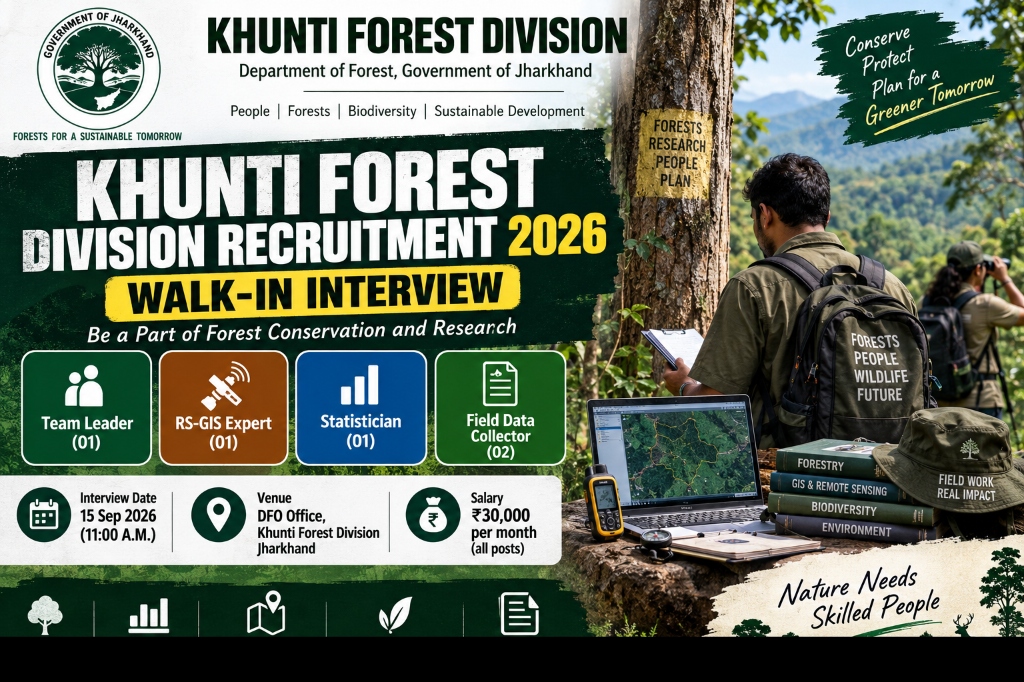 Khunti Forest Division Recruitment 2026