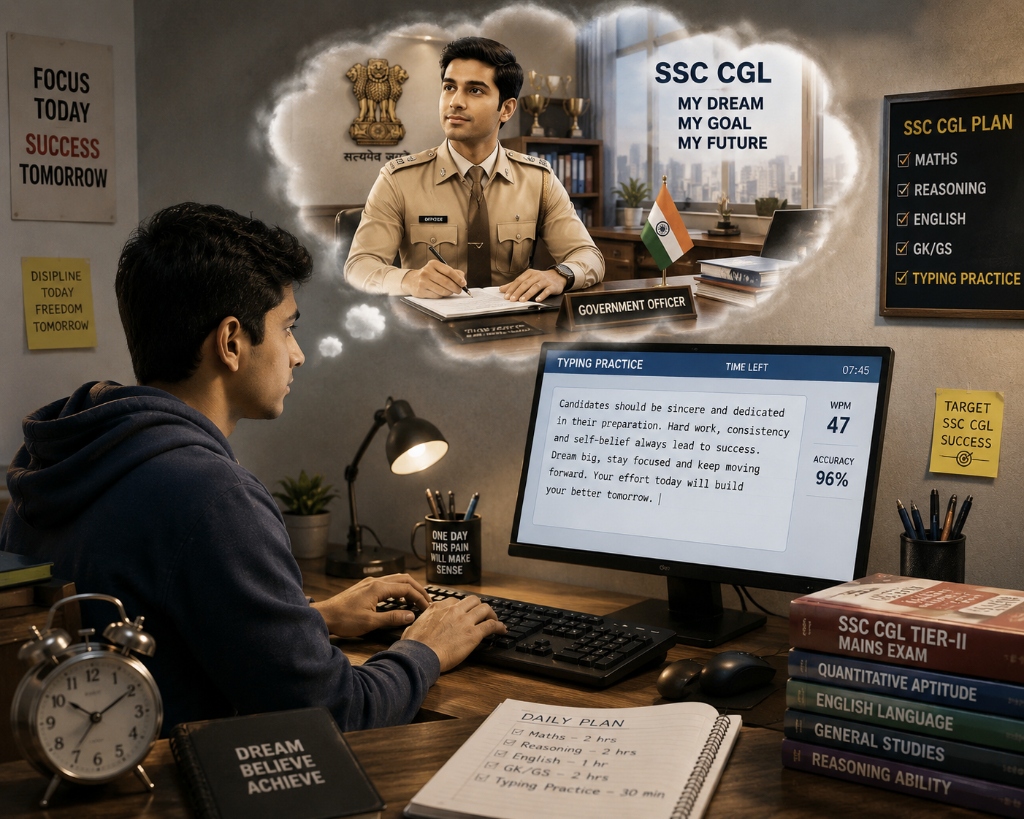 SSC CGL Aspirant Typing Practice