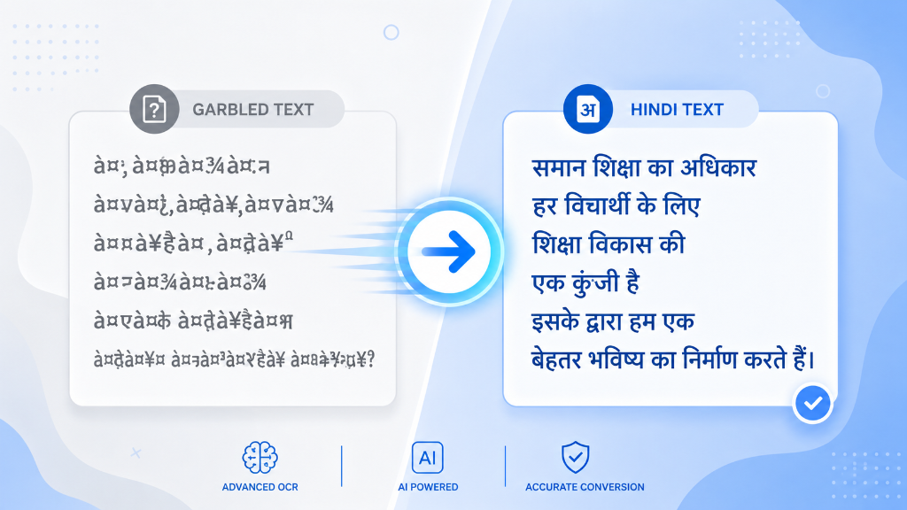 यूनिकोड से कृतिदेव हिंदी फॉन्ट कनवर्टर